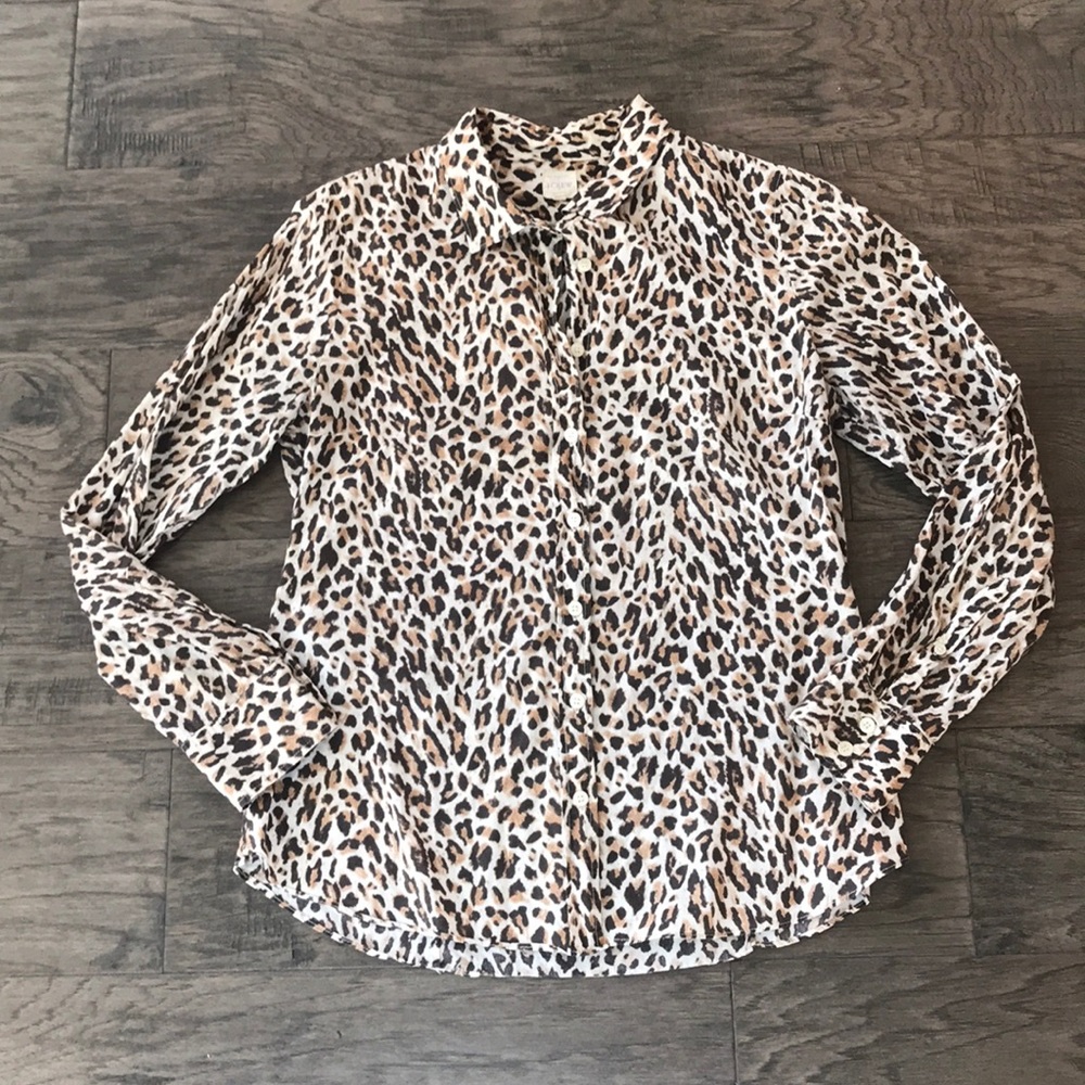 J.Crew - The Perfect Shirt Leopard